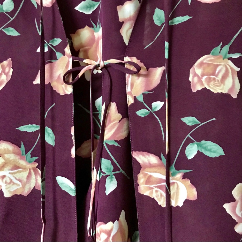 Vintage la perla silk blouse and pants SET in floral print blogger style - Picture 8 of 8